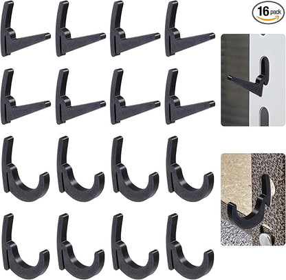 HUIKANGSHENG 16 Pcs L-Hooks & J-Hooks by HUIKANGSHENG