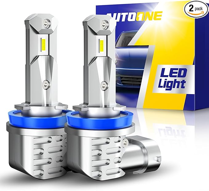 AUTOONE H8 H9 H11 Light Bulbs, Direct H11 Replacement 16000LM Fog Light by AUTOONE