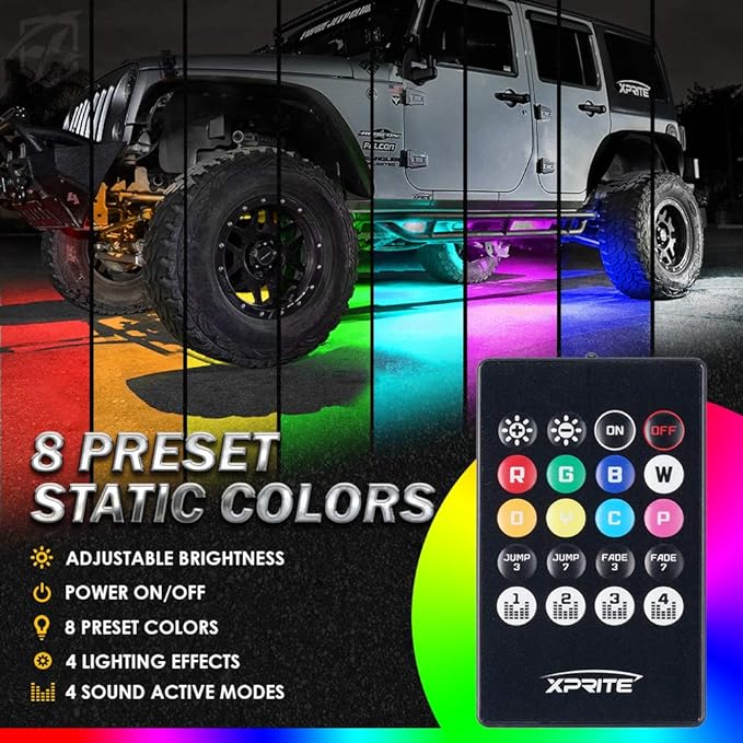 Xprite 4Pcs Underglow LED Lights - Image 3
