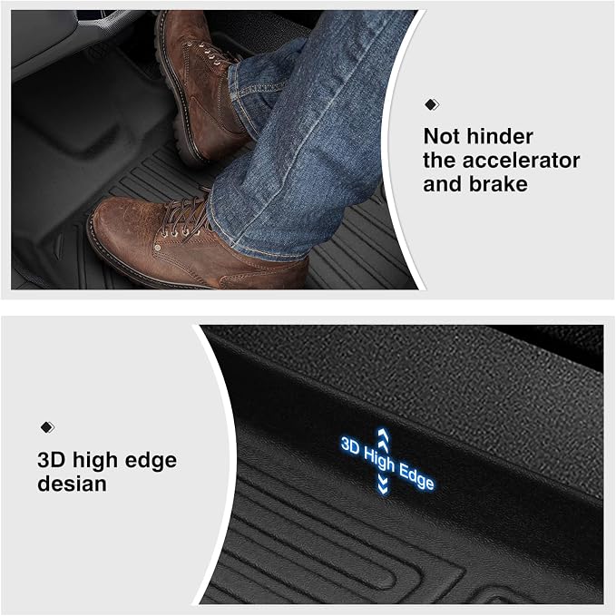 Powerty Floor Mats for 2023-2025 Nissan Pathfinder 7 Seats Accessories All - Image 5