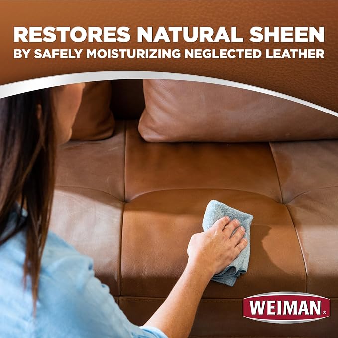 Weiman Leather Cleaner & Conditioner Care Kit | Restores Leather Surfaces | - Image 4