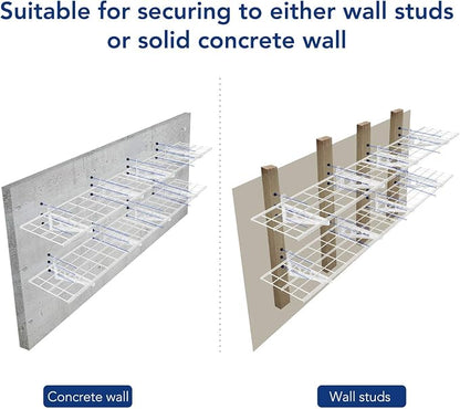 FLEXIMOUNTS 12-inch-by-72-inch Wall Shelf Garage Storage Rack Wall Mounted - Image 6