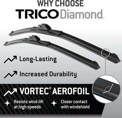 TRICO Diamond 20" + 20" Premium Automotive Replacement Windshield Wiper Blades - Image 10