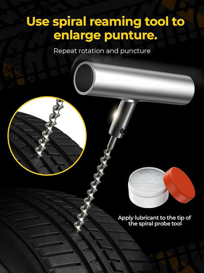 Tire Repair Kit with Plugs Fix Punctures & Plug Flats with Ease - Image 3