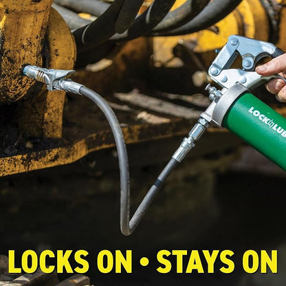 LockNLube Grease Gun Coupler locks onto Zerk fittings. Grease goes in, not on - Image 7