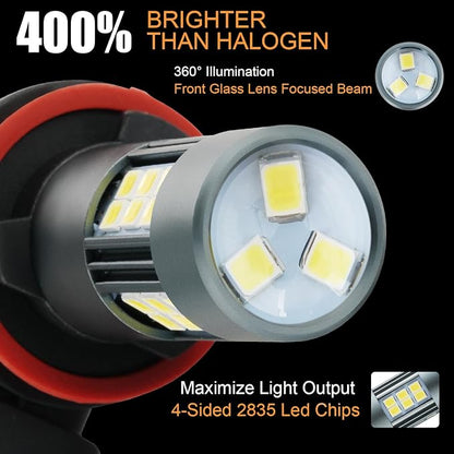 H11 LED Bulbs, H8 H16 Fog Light 6500K Cool White - Image 3