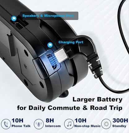 Fodsports FX6 Motorcycle Bluetooth Headset, 6 Riders Group Motorbike Bluetooth - Image 5