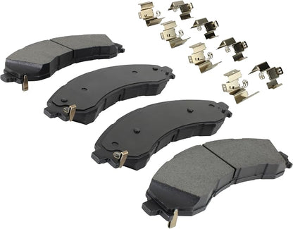 Premium Semi-Metallic Front Brake Pads Compatible - Image 2