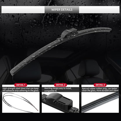 Front Windshield Wipers, 2-Piece Set - Image 4