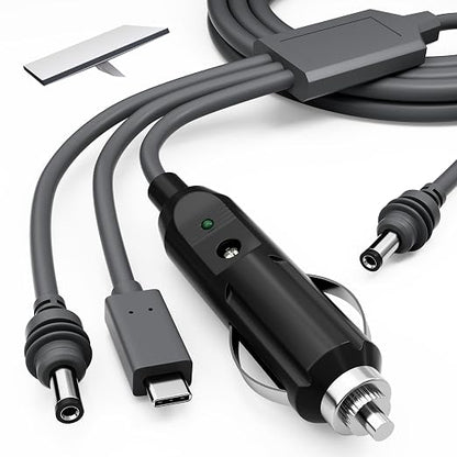 Starlink Mini 3-in-1 DC Power Cable 16FT, USB-C 12-24V Cigarette Lighter Plug & by RVMARINEPAT