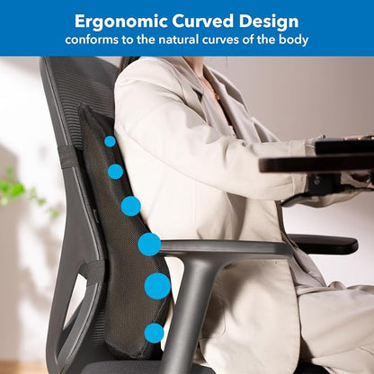 Mount-It! Office Chair Cushion, Lumbar Support Pillow - Image 2