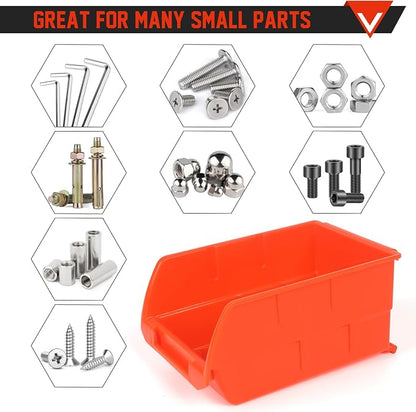 Screw Organizer Wall Mount Hardware Organizer Garage Storage Bins Box Small - Image 6