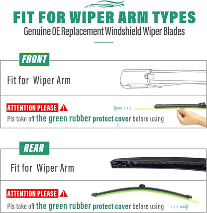 26" 22" 13" Windshield Wiper Blades Replacement - Image 8