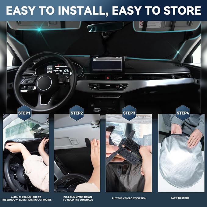 for Ford f150 2012-2014 Windshield Sun Shade - Image 5