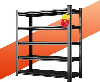 Heavy Duty 5-Tier Shelving Unit 2750LBS Capacity by HYMNXEMO