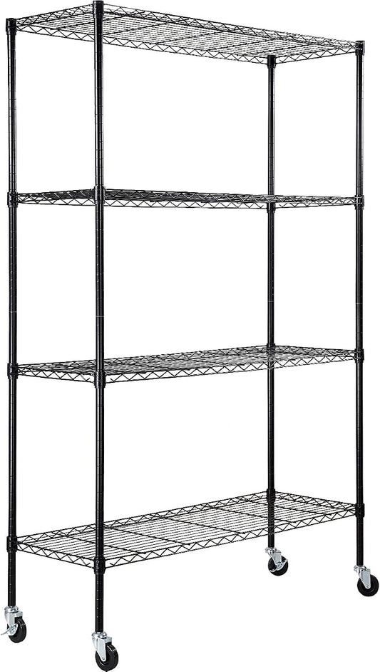 VEVOR Storage Shelving Unit, 4-Tier Adjustable Storage Shelves, Metal Shelves by VEVOR