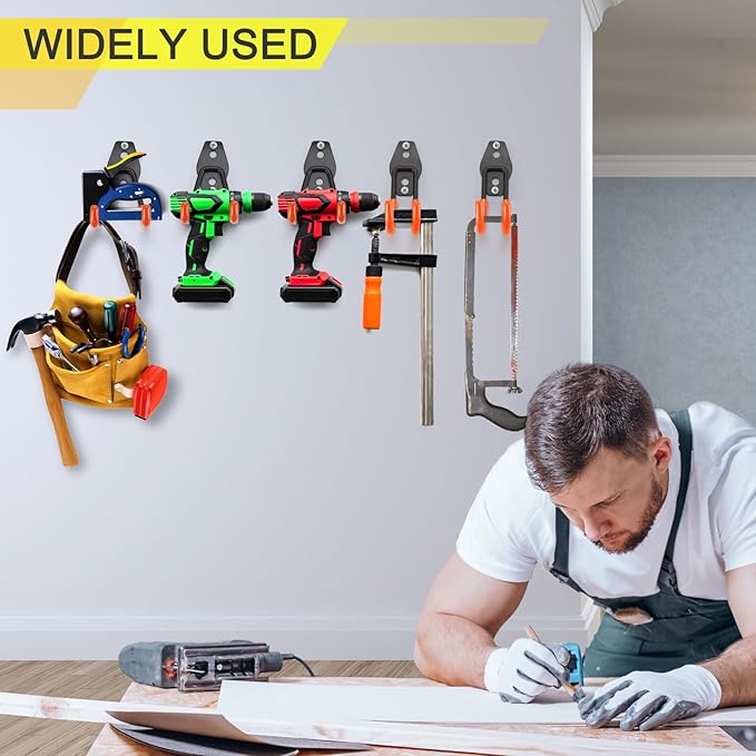 2 Pack Garage Hooks Heavy Duty Storage Organizer Wall Mount Power and Garden - Image 6