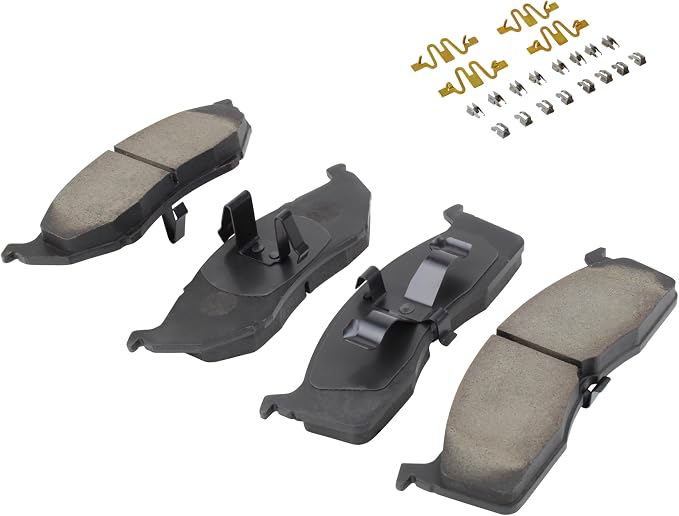 Premium Semi-Metallic Front Brake Pads Compatible - Image 2