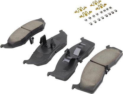 Premium Semi-Metallic Front Brake Pads Compatible - Image 2