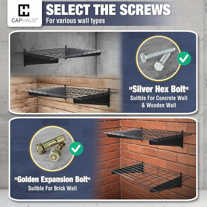 Fencer Wire 36 in. W x 18 in. D Wall Mounted Garage Shelving - Image 5