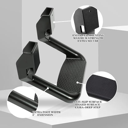 RULLINE Black Powder Coated Truck Side Step Set - Image 3