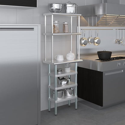 Amgood 14" x 24" Stainless Steel Work Table - Image 6