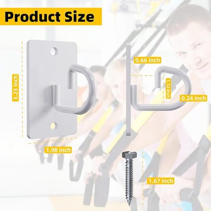 Resistance Band Wall Anchors System, Wall Mount Workout Anchors - Image 2