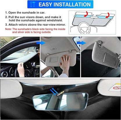 KUST Windshield Sun Shade for Audi Q7 Accessories 2007-2015 Window Shade Sun - Image 6