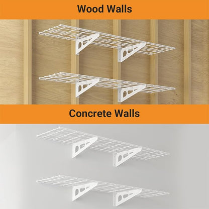 1x4 ft Garage Shelving, Pantry Storage, 300 lbs Total Load Capacity Wall - Image 6