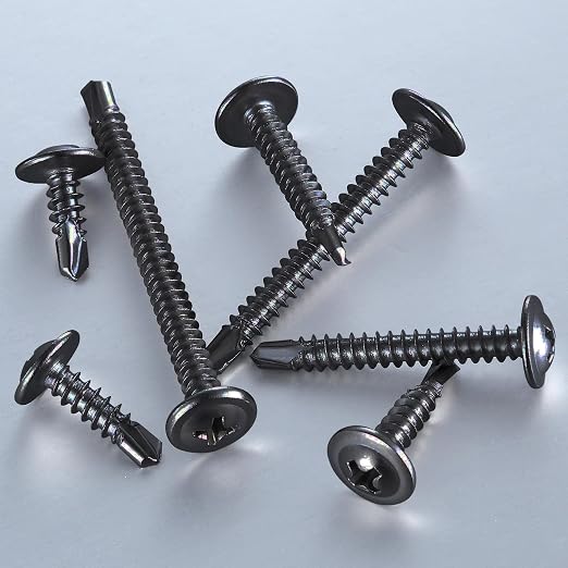 Wensilon #10×3/4” for Sheet Metal Self-Tapping Screws 410 Black Stainless Steel - Image 3