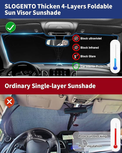 for 2025 Upgrade Highlander Windshield Sun Shade Front Sunshade Custom fit - Image 5