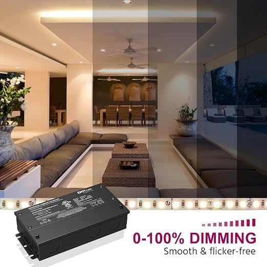 EMITEVER 60W Dimmable LED Driver, 24V Triac Dimmable Power Supply, AC to DC - Image 6
