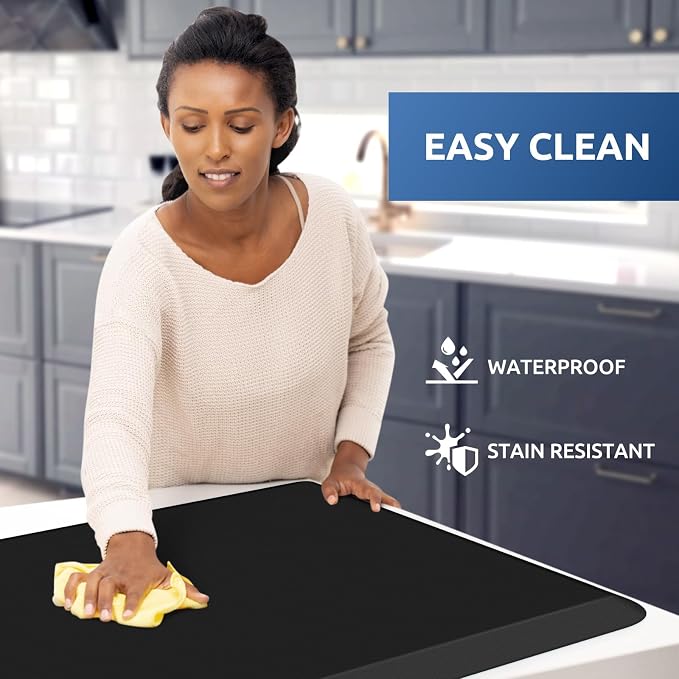 KitchenClouds Kitchen Mat Cushioned Anti Fatigue Rug 22"x36" Waterproof - Image 3