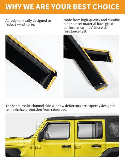 in-Channel Window Rain Guards Fit - Image 5