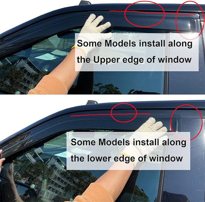 Smoke Front Window Visor Compatible - Image 3