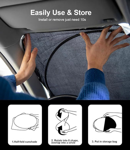 Custom Windshield Sunshade for Audi A4 A5 & S5 RS5 2018-2022 2023 2024 2025 - Image 4