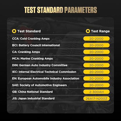 12V Car Battery Tester, 20-2000 CCA Load Tester Automotive, Charging & Cranking - Image 8