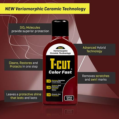 T-Cut Dark Red Scratch Remover Color Fast Paintwork Restorer Car Polish - Image 4