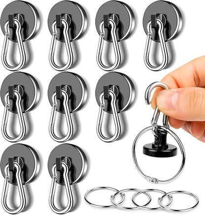 MIKEDE Magnetic Hooks Heavy Duty, 70LBS Strong Magnetic Hooks by MIKEDE