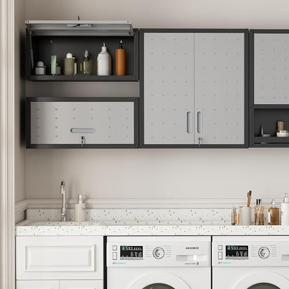 Metal Tool Cabinet, Garage Storage Cabinet System, Wall Cabinet & Locking - Image 2
