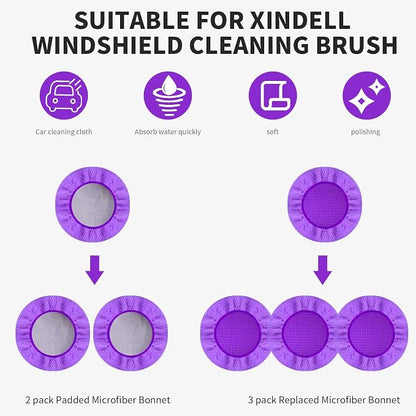 XINDELL 5 Pack Microfiber Pads – Replacement Heads Cover - Image 3
