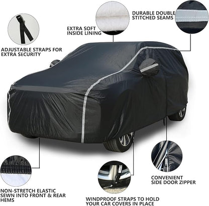 Tecoom SUV Car Cover Waterproof All Weather, Hail Protector - Image 4