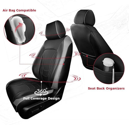FREESOO Seat Covers for Honda CRV, Custom Fit Car Seat Covers for CRV LX EX - Image 3