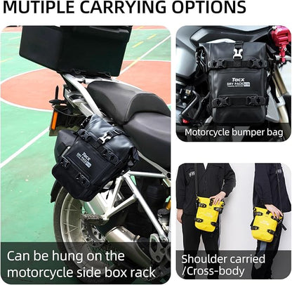 Motorcycle Tail Bag Front Bumper Bag, 8L Roll-top Waterproof Motor Saddle - Image 8