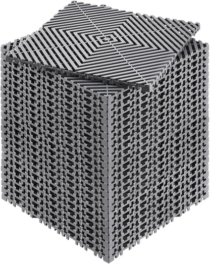 VEVOR Interlocking Drainage Mat, 12” x 12” Modular Interlocking Cushion by VEVOR