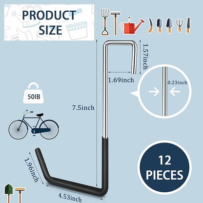 12 Pack Heavy Duty Rafter Hooks - Image 2