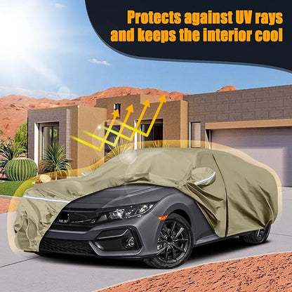 Waterproof Car Covers Replace for 2011-2025 Honda Civic, Windproof Bands for - Image 7