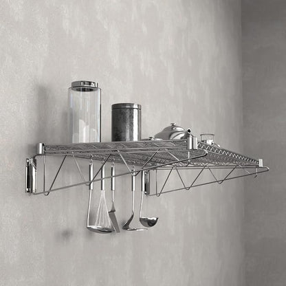 24" x 48" Chrome Wire Wall Mount Shelf - Image 2