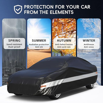10 Layers Car Cover Custom Fit for Dodge Challenger SRT Hellcat Demon, - Image 5