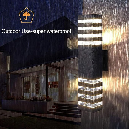 18inch LED Square Up & Down Wall Lights, 24W Outdoor Wall Light 4000K Day White - Image 3